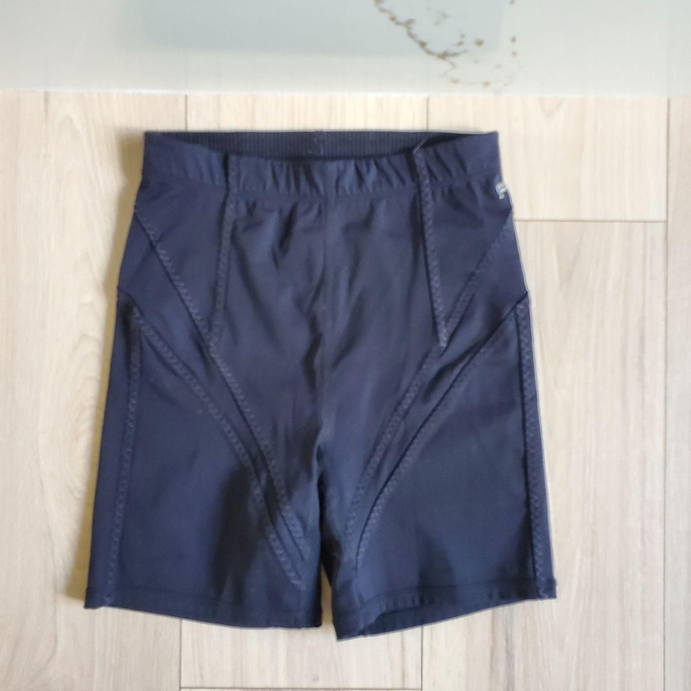 Fabletics Biker Shorts Womens XS Black High Waisted Statement Motion365 Short